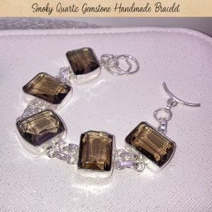 Smoky Quartz Gemstone Handmade Bracelet